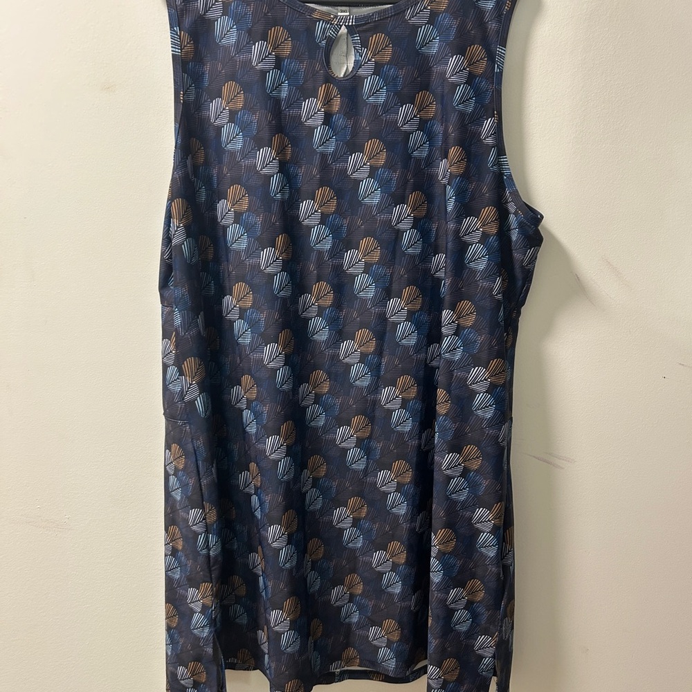 Blue Sleeveless Nuu Muu Dress Tunic